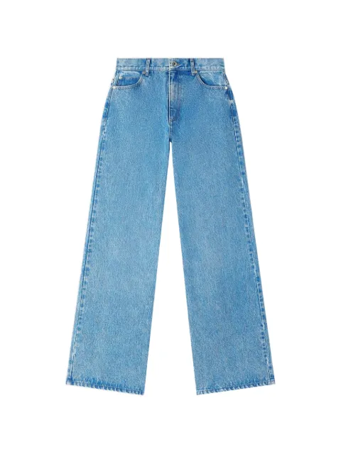 SANDRO faded wide straight-leg jeans Blue SFPJE00820