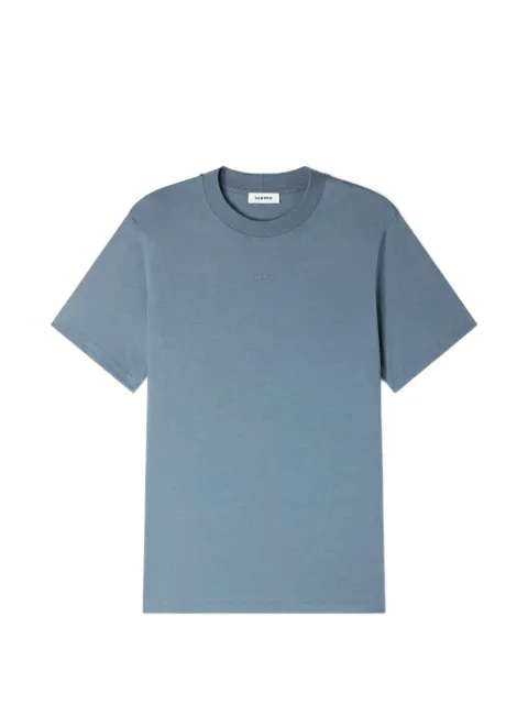 SANDRO cotton T-shirt Blue SHPTS01759