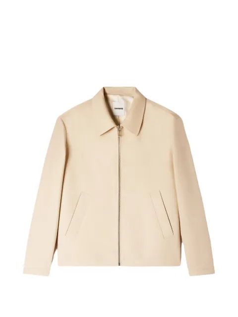 SANDRO zip-up jacket Neutrals SHPBL00863
