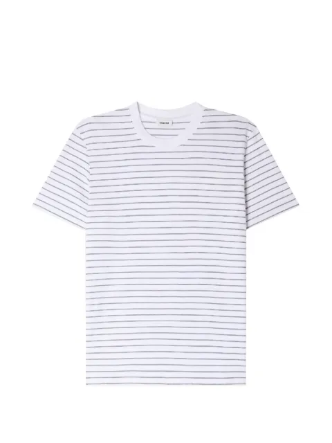 SANDRO striped T-shirt White SHPTS01787
