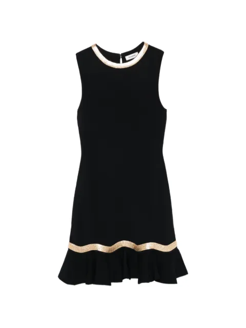 SANDRO metal chain knit mini dress Black SFPRO04851