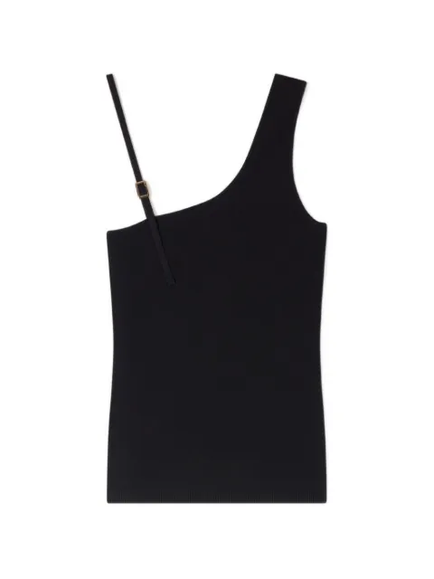 SANDRO asymmetric knit top Black SFPPU02840
