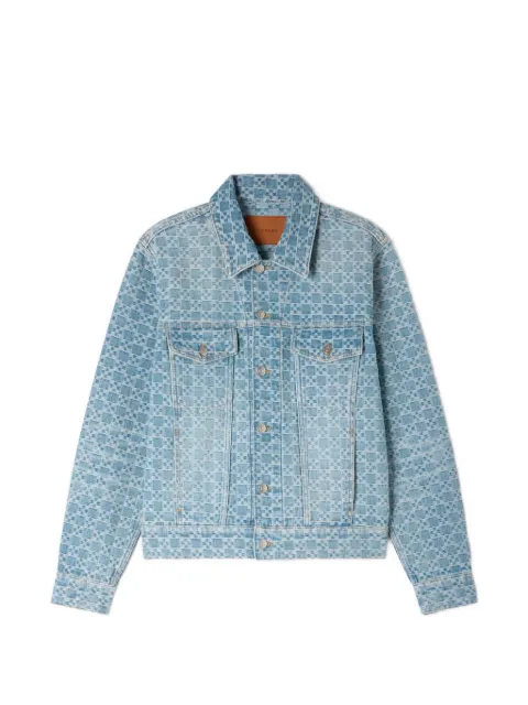 SANDRO square cross denim jacket Blue SHPBL01277