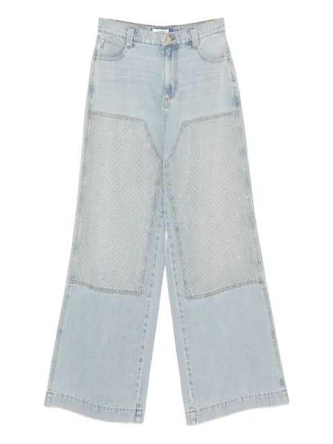 SANDRO rhinestone-embellished jeans Blue SFPJE00792
