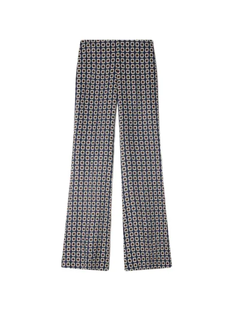SANDRO floral-print flowy trousers Blue SFPPA01893