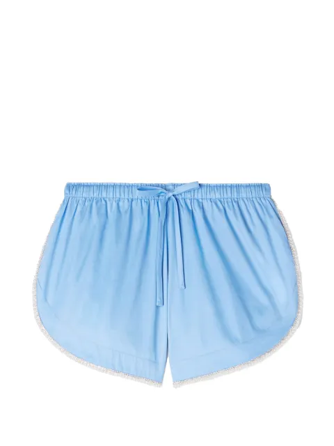 SANDRO beaded trim cotton shorts Black SFPSH00589