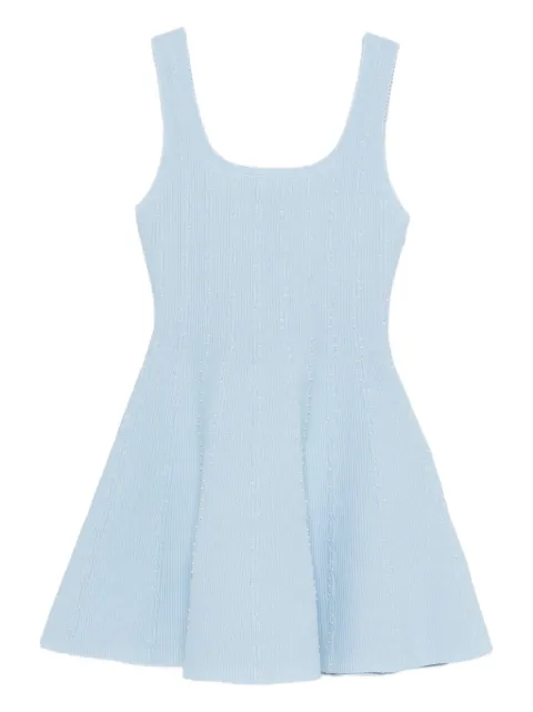 SANDRO beaded knit mini dress Blue SFPRO04830