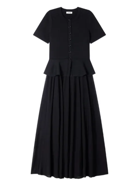 SANDRO peplum knit dress Black SFPRO04677