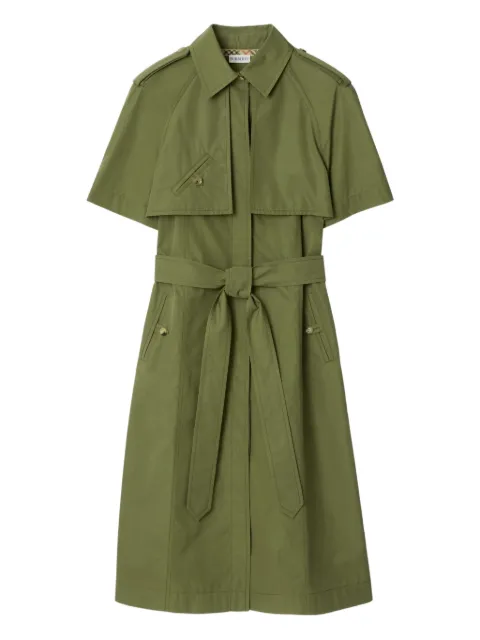 Burberry cotton poplin trench dress Green 8117709