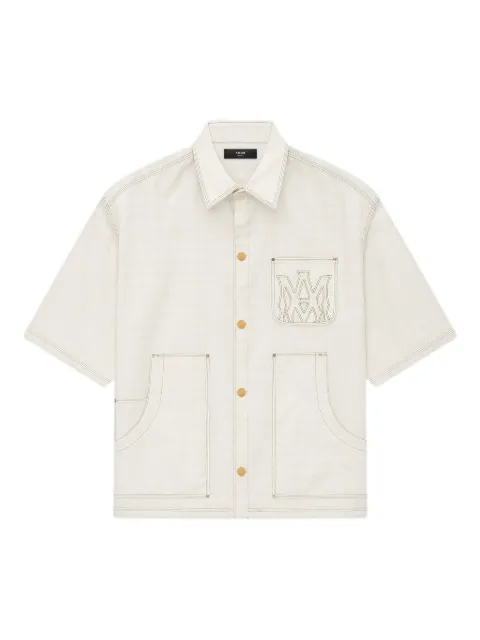 AMIRI Pocket MA quad work shirt White AMSTCA1141