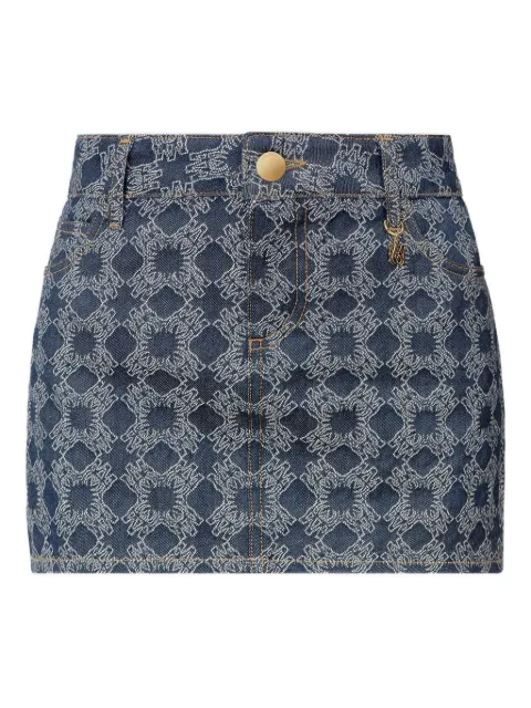 AMIRI quad denim mini skirt Blue AWDNKR1010