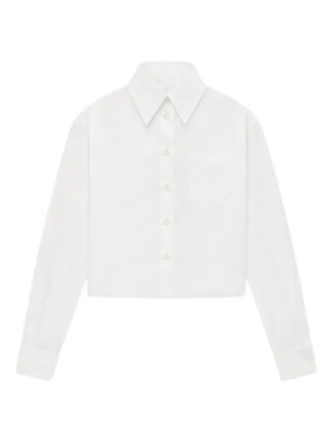 AMIRI pocket poplin shirt White AWSTCA1037