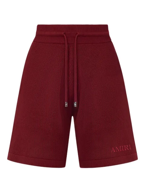 AMIRI logo-embroidered track shorts Red AMKNSH1051