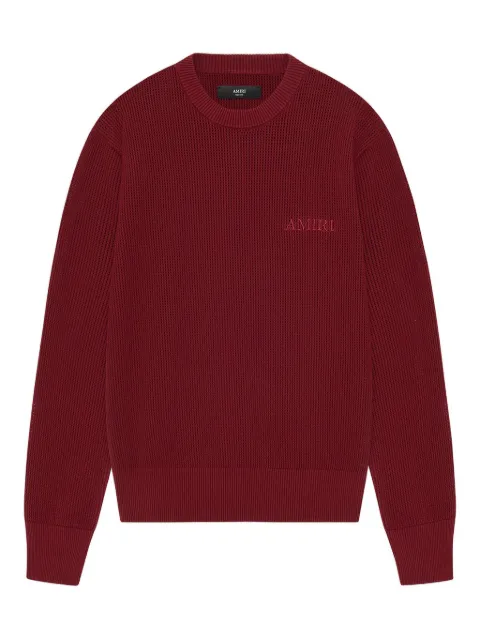 AMIRI logo-embroidered sweater Red AMKNCW1103