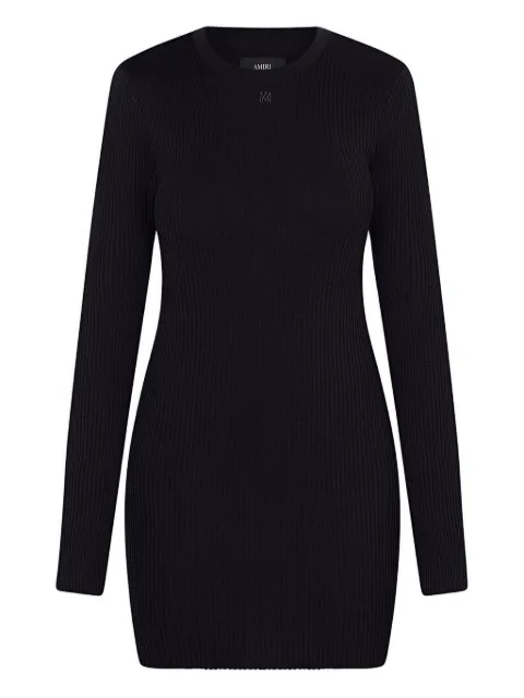 AMIRI long-sleeve mini dress Black AWJYRS1008