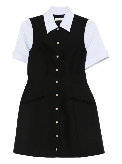 SANDRO 2-in-1 mini dress Black SFPRO04624