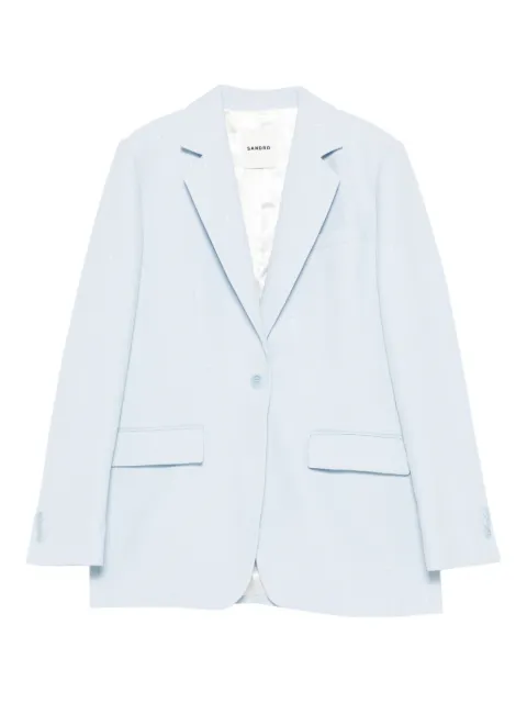 SANDRO sequin-stripe tailored jacket Blue SFPVE01296
