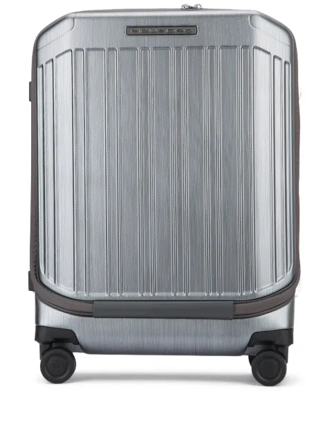 PIQUADRO telescopic handle ribbed trolley Grey BV6700PQLM