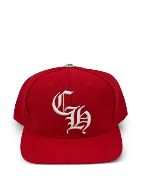 Chrome Hearts CH logo baseball hat Red CHRM0384