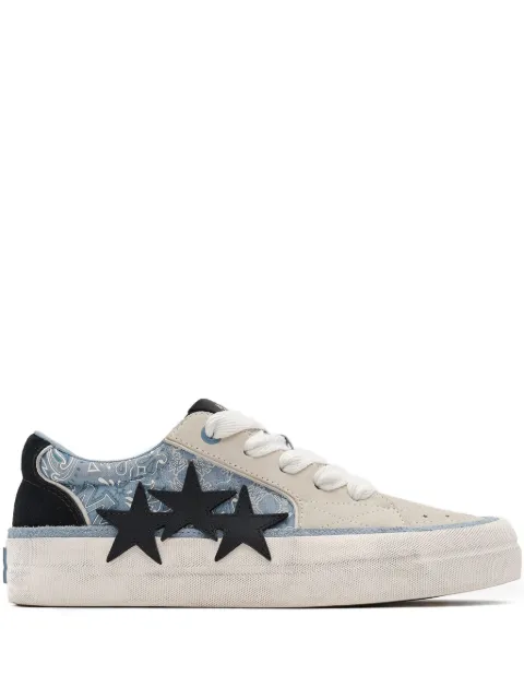 AMIRI bandana star skate trainers White AMFOSR1167