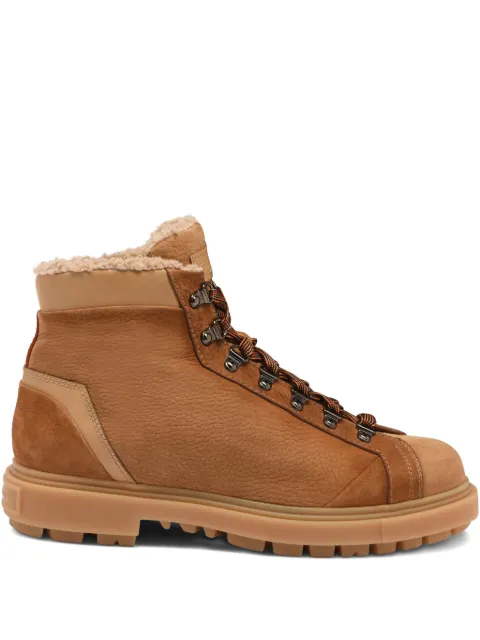 Santoni nubuck hiking boots Brown MGSM18190AMBZEMR