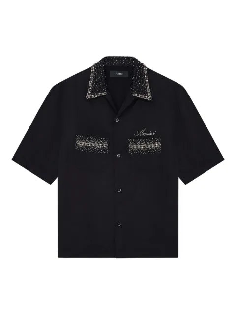 AMIRI rhinestone-embellished shirt Black AMSTCA1197