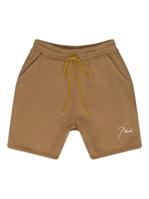 RHUDE drawstring-fastening shorts Brown RHSS24SH14167278VTN