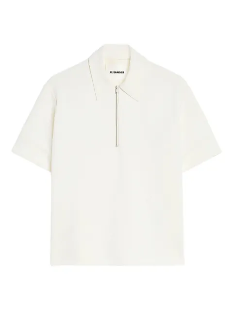 Jil Sander cotton blend polo T-shirt Neutrals J02GL0113J20018