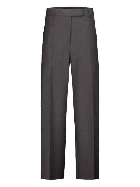DRHOPE pressed-crease wool trousers Grey 314712