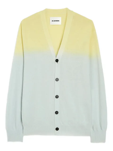 Jil Sander lightweight wool v-neck cardigan Blue J22HP0052J14826