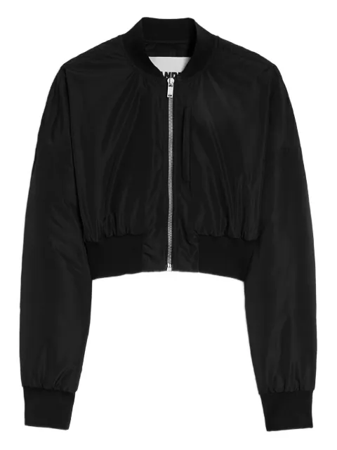 Jil Sander taffeta cropped bomber jacket Black J01SW0020J70192