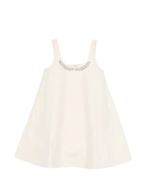 Simone Rocha embellished A-line mini dress Neutrals 7412B1309