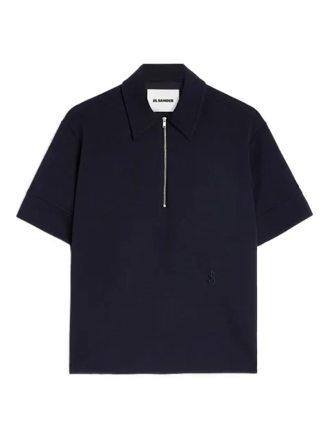 Jil Sander cotton blend polo t-shirt Blue J02GL0113J20018