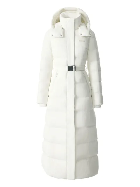 Mackage Calina-City hooded belted coat Neutrals P002566