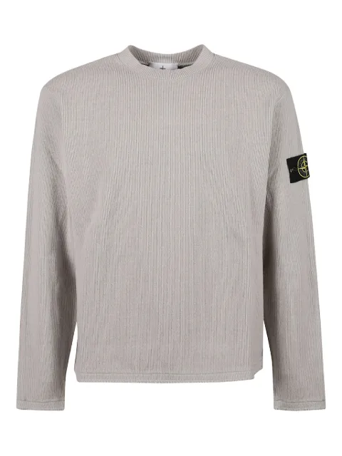 Stone Island logo-patch sweater Grey K2S156100044S0227