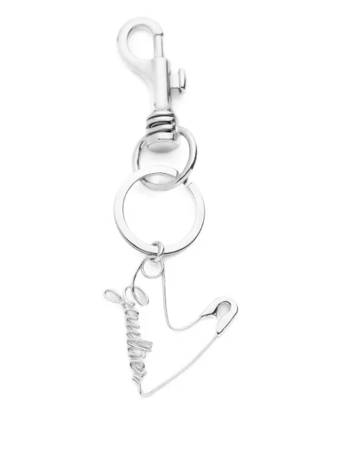 Jean Paul Gaultier heart safety-pin keyring Silver 2504WJW038X053