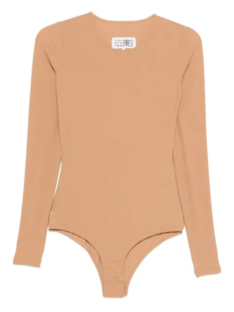 MM6 Maison Margiela long sleeve bodysuit Neutrals S52NA0075S20518