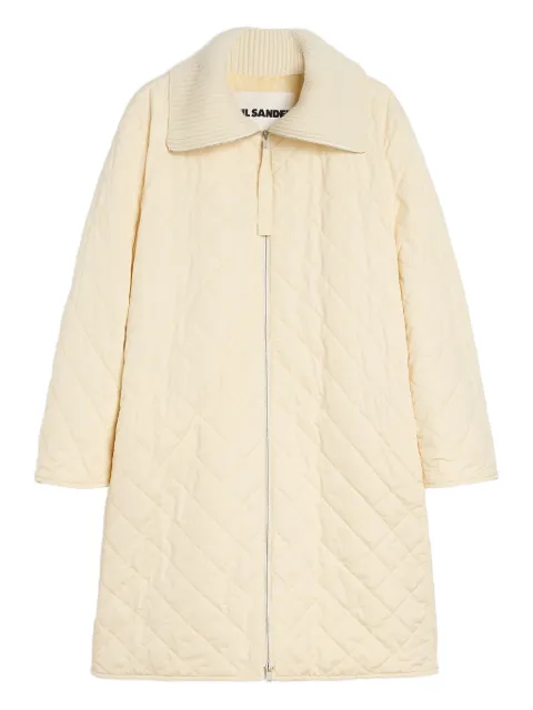 Jil Sander taffeta quilted down coat Neutrals J01SW0010J70216