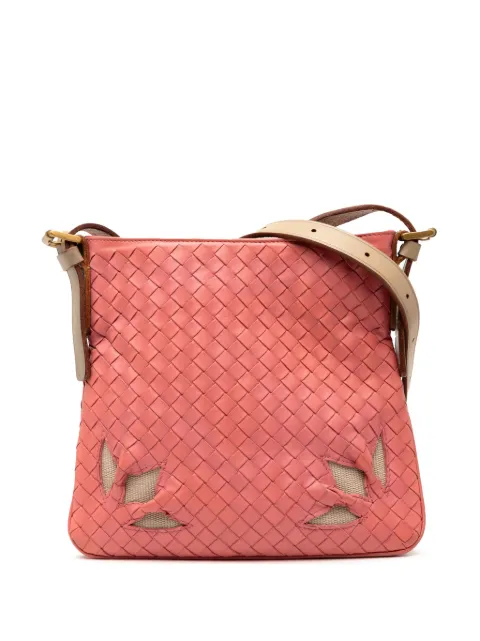 Bottega Veneta Pre-Owned 2000-2007 Nappa Intrecciato crossbody bag Pink FP3IQWQXK9ZD89EY