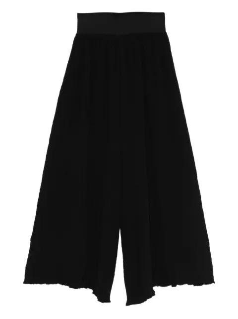BUNZABURO KYOTO textured trousers Black AP7168