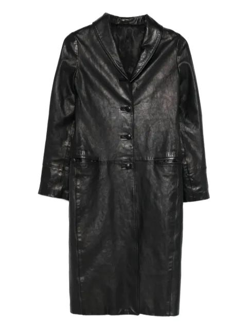 Romeo Gigli Pre-Owned 1996-1997 buttoned coat Black RG900RT