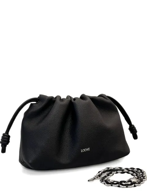 LOEWE medium Flamenco clutch Black A411FCRXAP