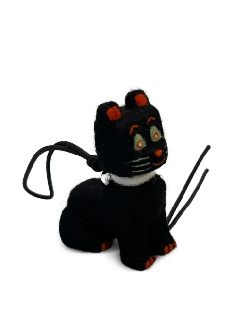 LOEWE cat felt charm Black C621232XPG