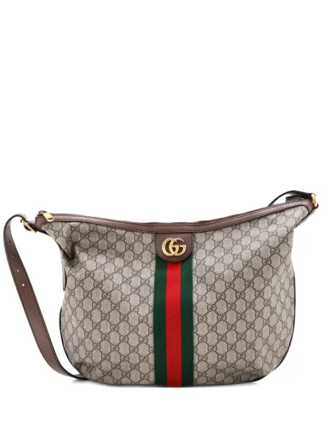 Gucci Pre-Owned Ophidia Half Moon GG Coated Canvas Large hobo bag Neutrals GVP81KHIKC8WXMNL