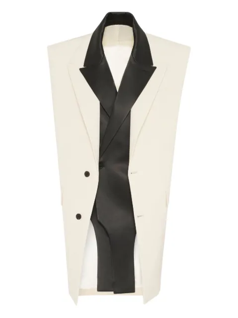 Jean Paul Gaultier two-tone design vest Neutrals 2503WJA013W002
