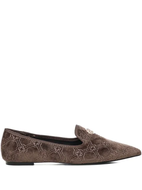 V°73 embellished pointed-toe loafers Brown 2503WDR022M00100