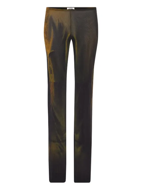 Jean Paul Gaultier Water graphic-print trousers Green 2503WTR019M004P