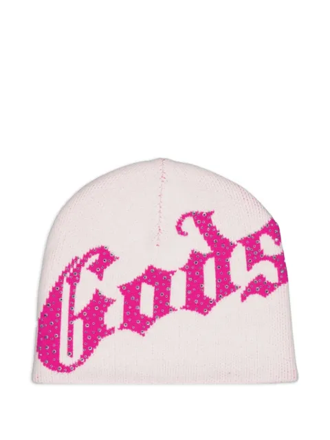GODSPEED OG Logo studded beanie hat White HS2QJBM0