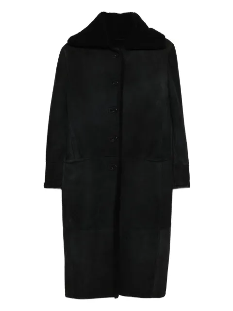 Romeo Gigli Pre-Owned 1990s buttoned coat Black RG980RM