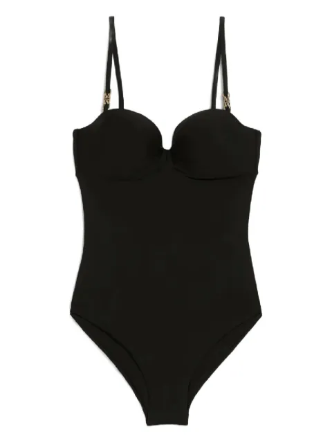 Max Mara Chantal detachable-straps swimsuit Black 2516831049600